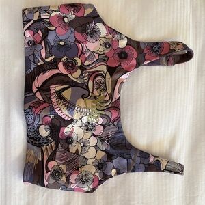 Nike Floral Sports Bra - Pink, Purple, Black